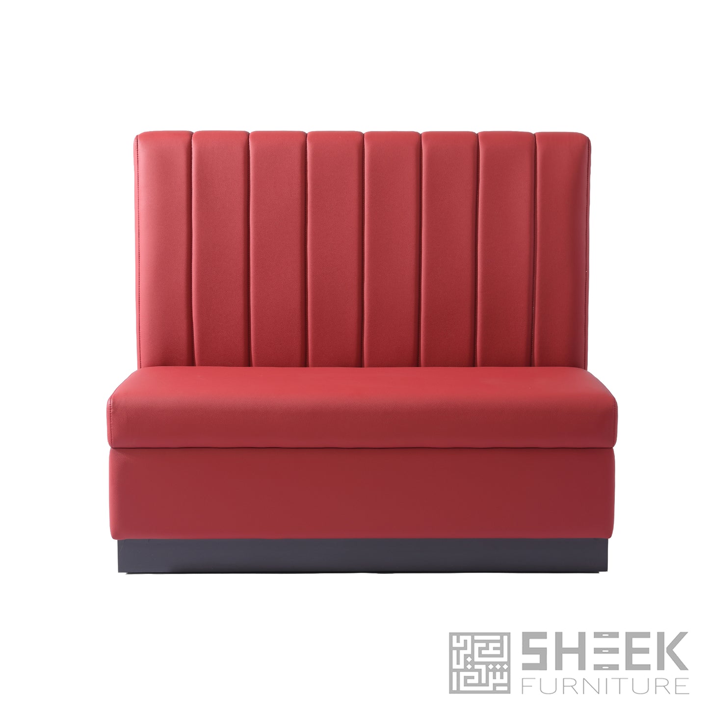 Zeus Channel Booth – Wine Red - 48"