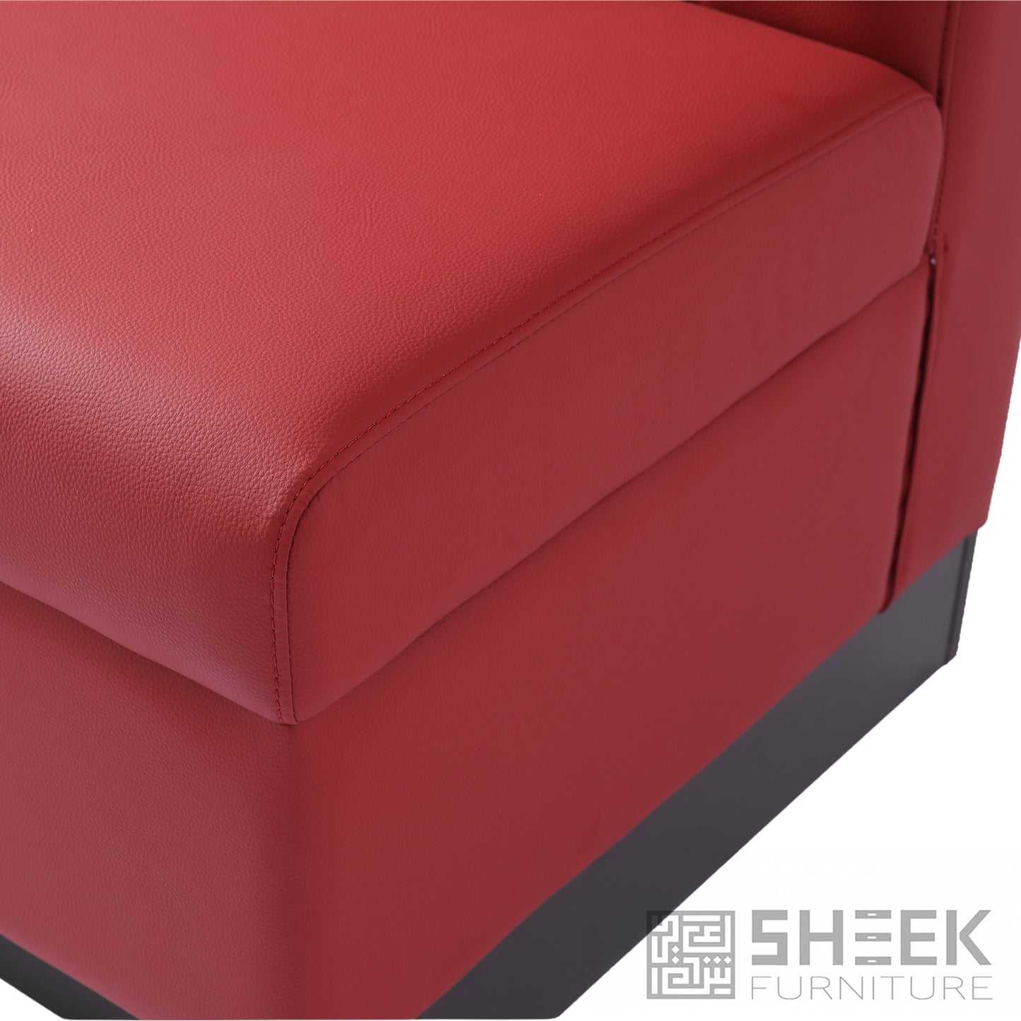 Zeus Channel Booth – Wine Red - 48"