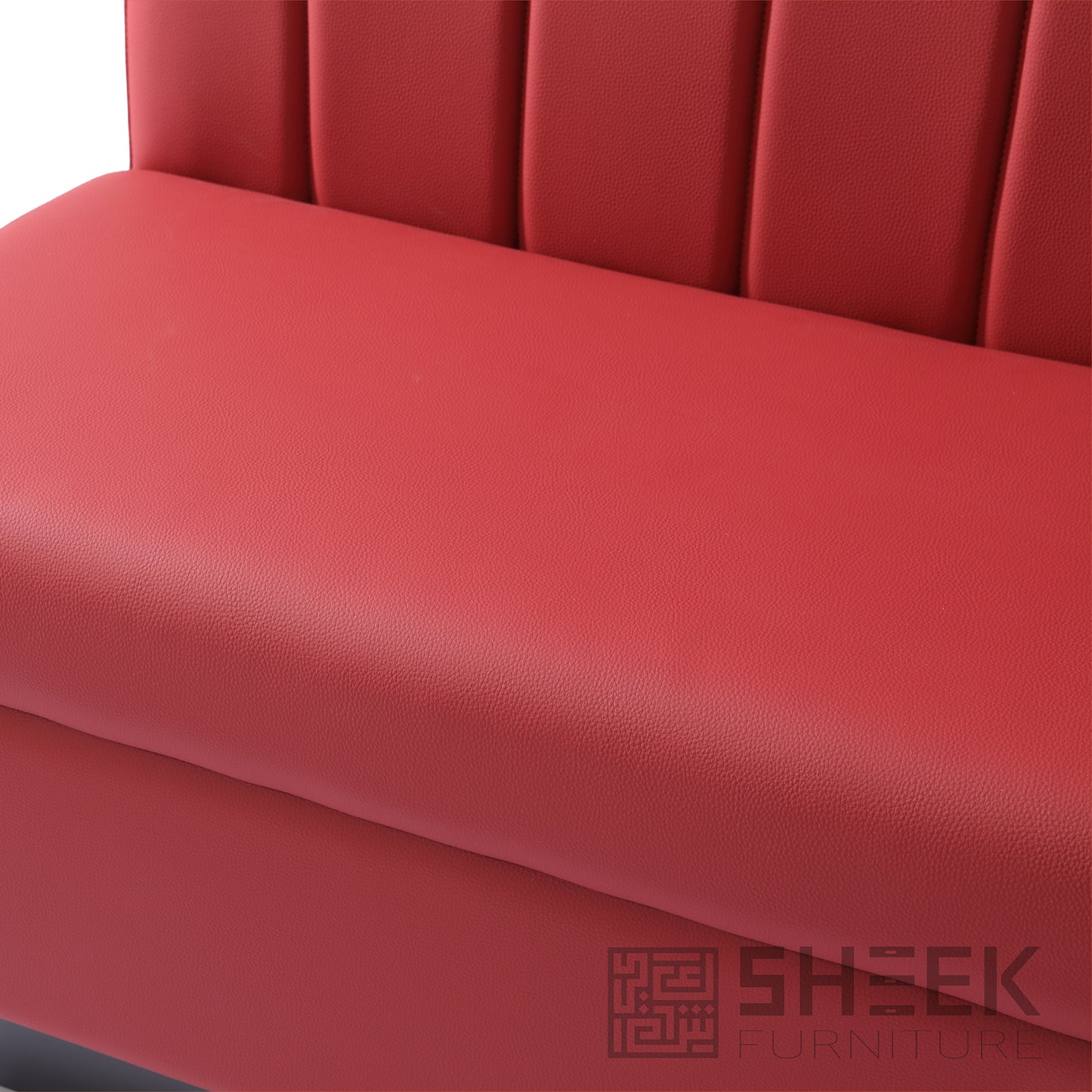 Zeus Channel Booth – Wine Red - 48"