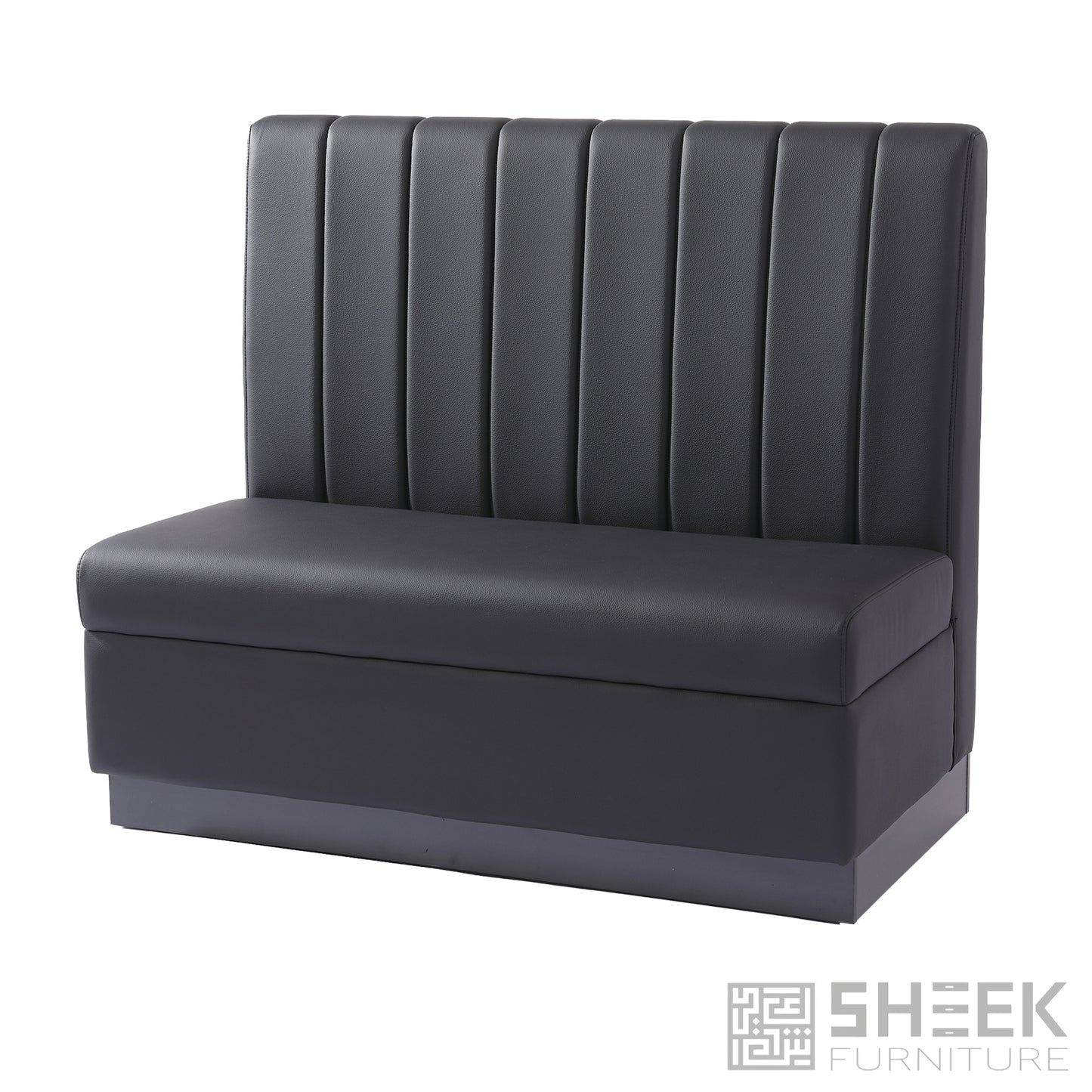 Zeus Channel Booth – Midnight Black - 48"