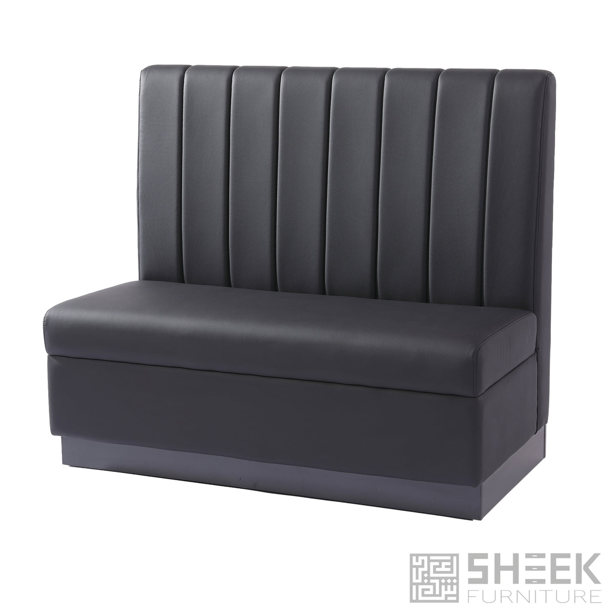 Zeus Channel Booth – Rust Brown - 48"