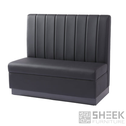 Zeus Channel Booth – Midnight Black - Corner 26"