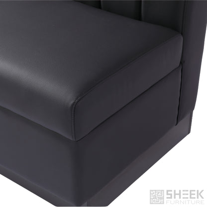 Zeus Channel Booth – Midnight Black - 48"
