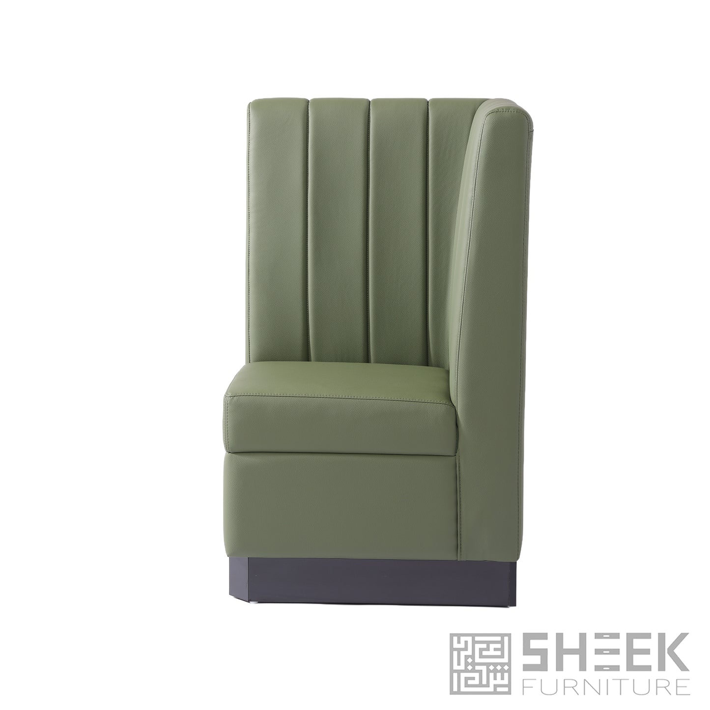 Zeus Channel Booth – Rust Brown - Corner 26"