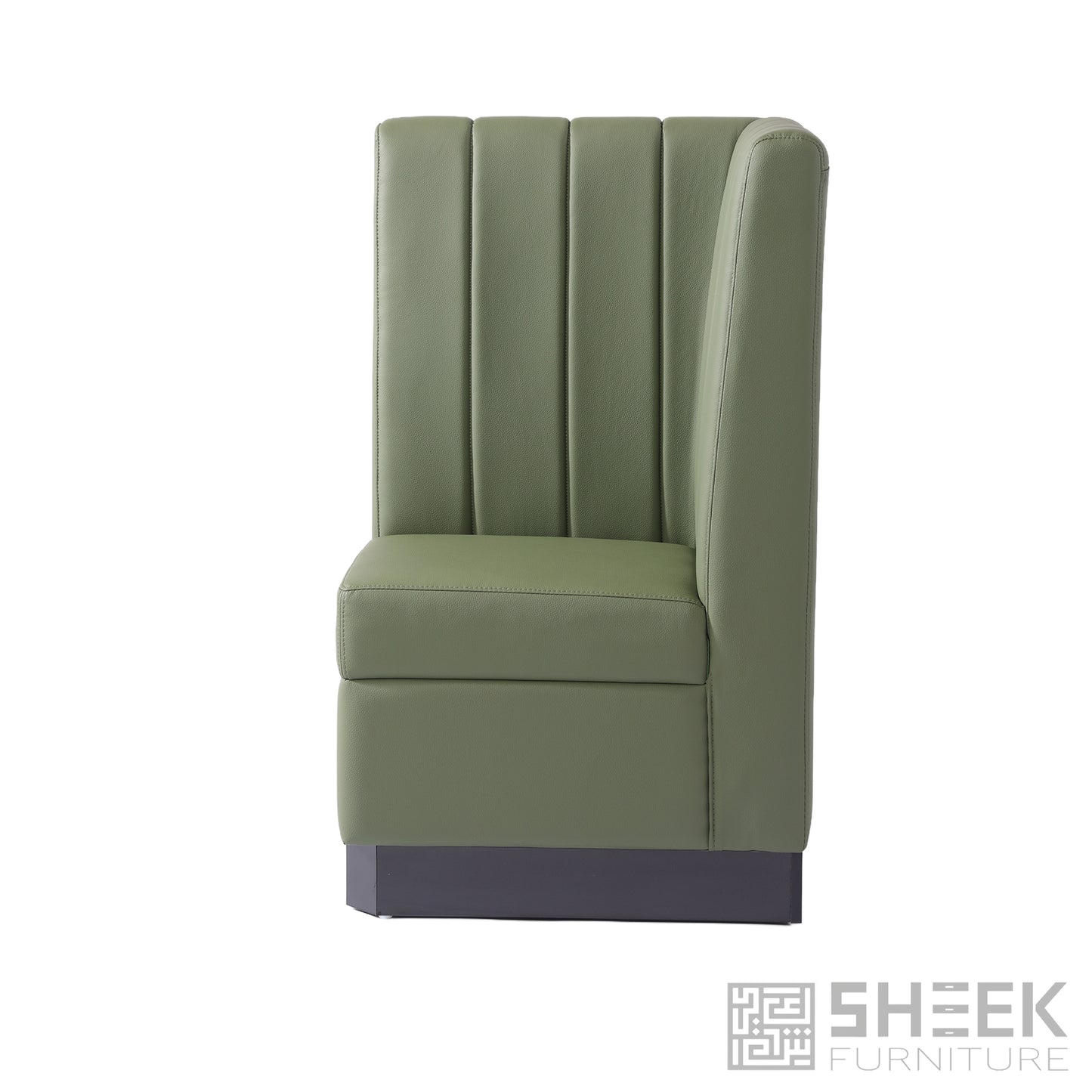 Zeus Channel Booth – Olive Green - 48"