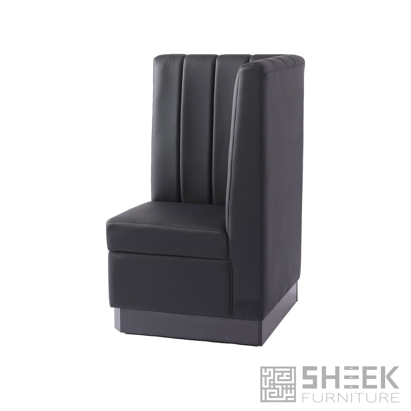Zeus Channel Booth – Midnight Black - 48"