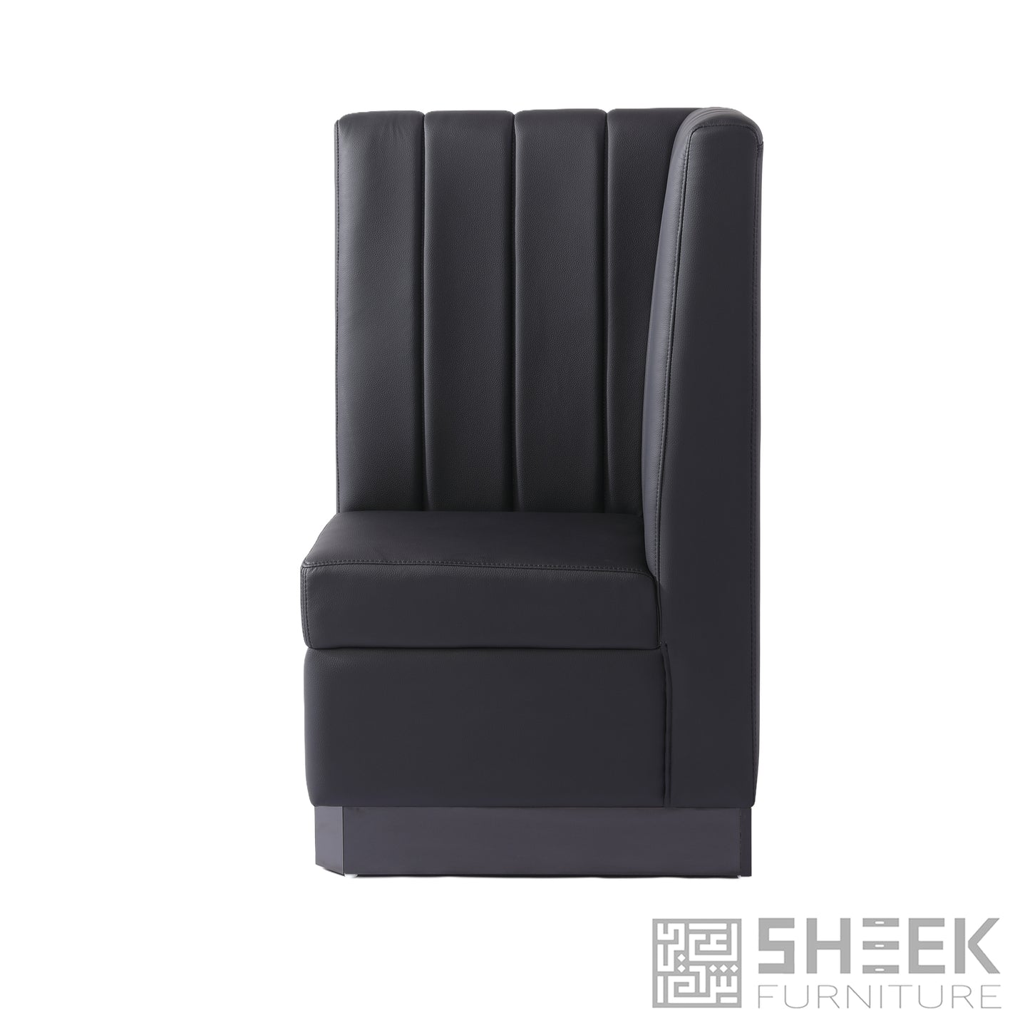 Zeus Channel Booth – Rust Brown - Corner 26"