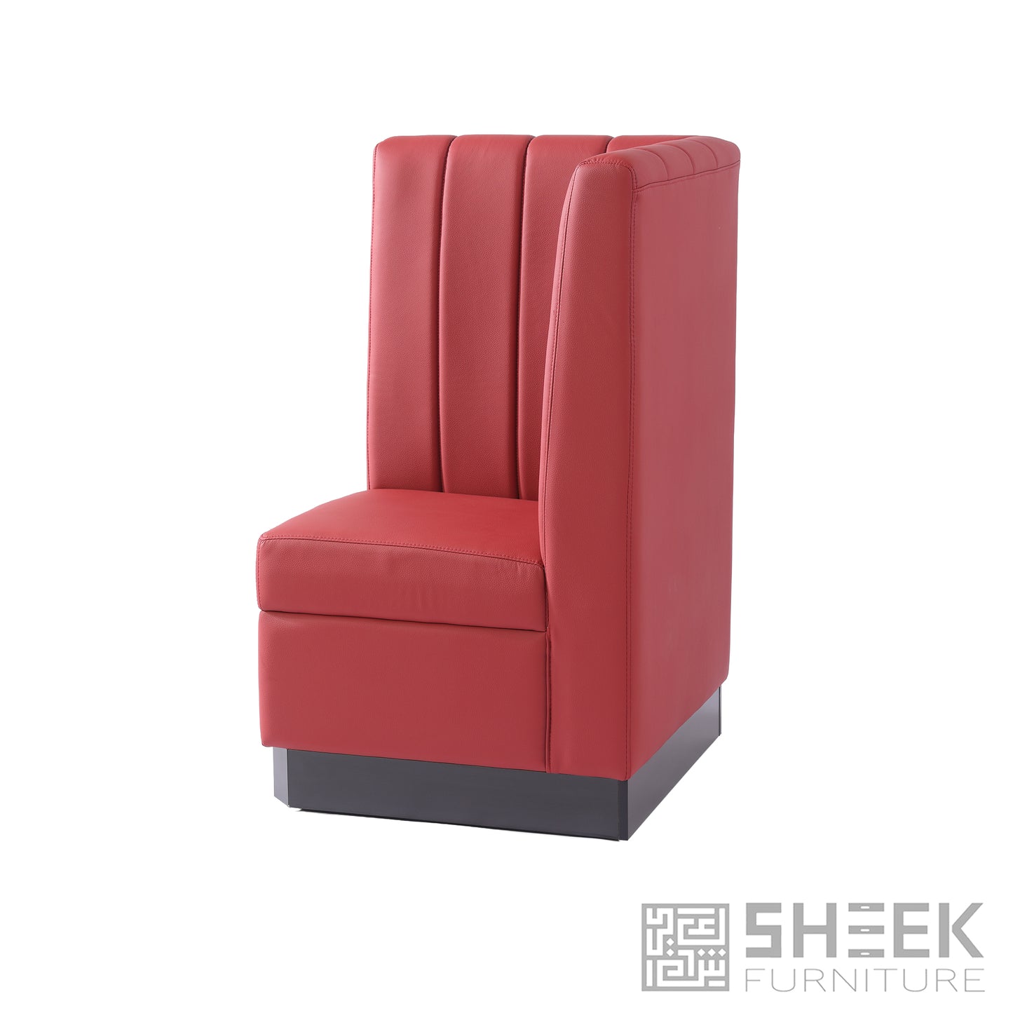 Zeus Channel Booth – Wine Red - 48"