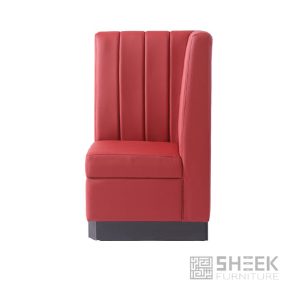 Zeus Channel Booth – Wine Red - 48"