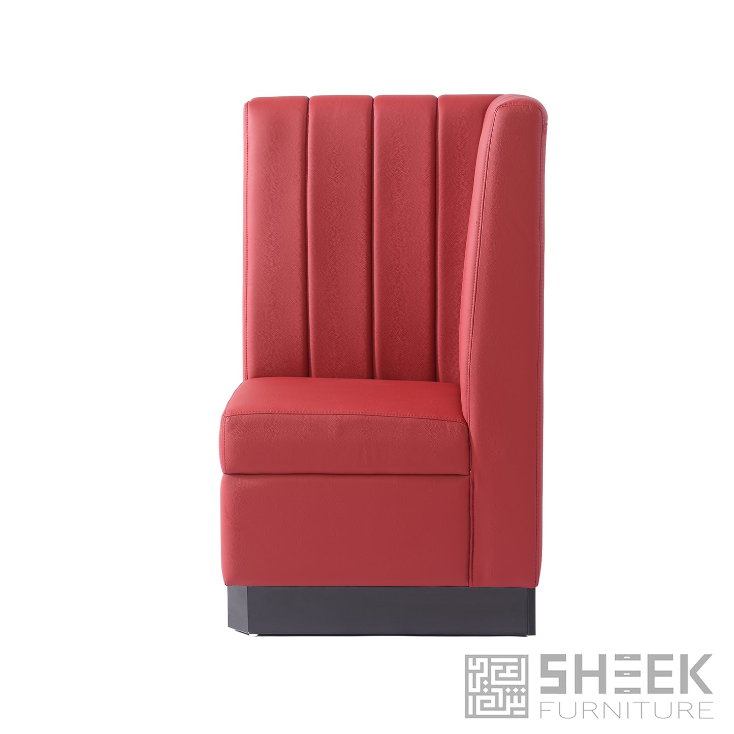 Zeus Channel Booth – Rust Brown - Corner 26"