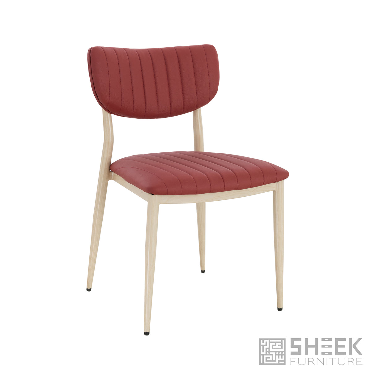 Atlas Stack Chair – Wine Red