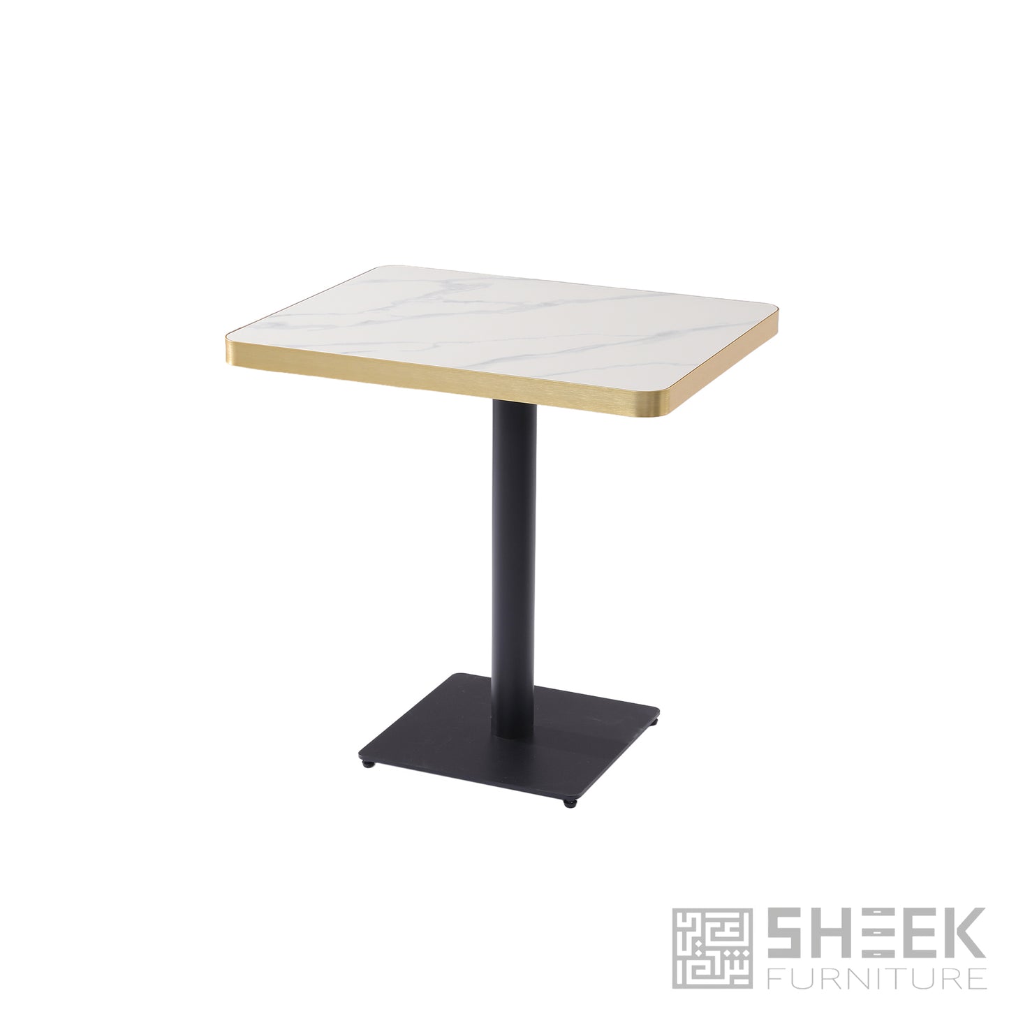 Rhea Dining Table – Calacatta White Sintered Stone - 24 x 30