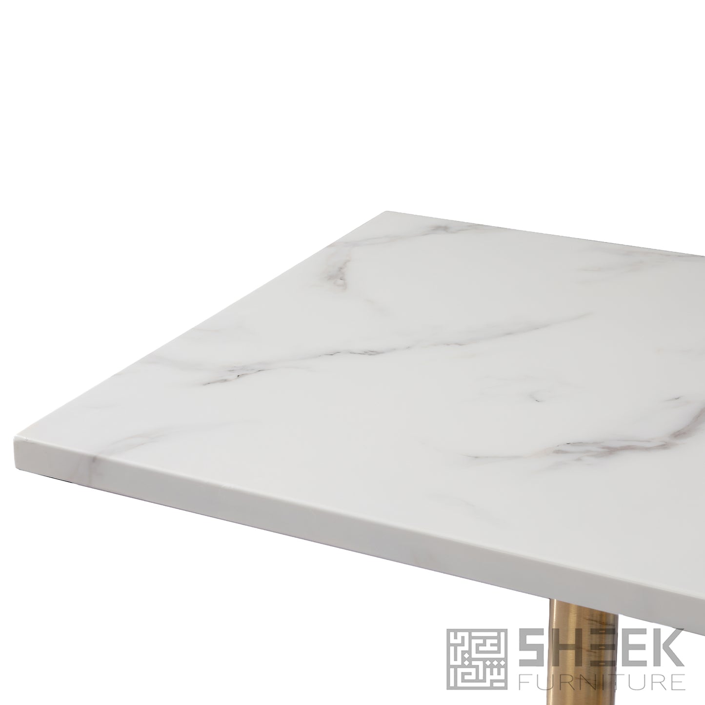 Rhea Table Top – Carrara White Resin Stone - 48 x 30