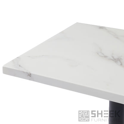 Rhea Table Top – Carrara White Resin Stone - 24 x 30