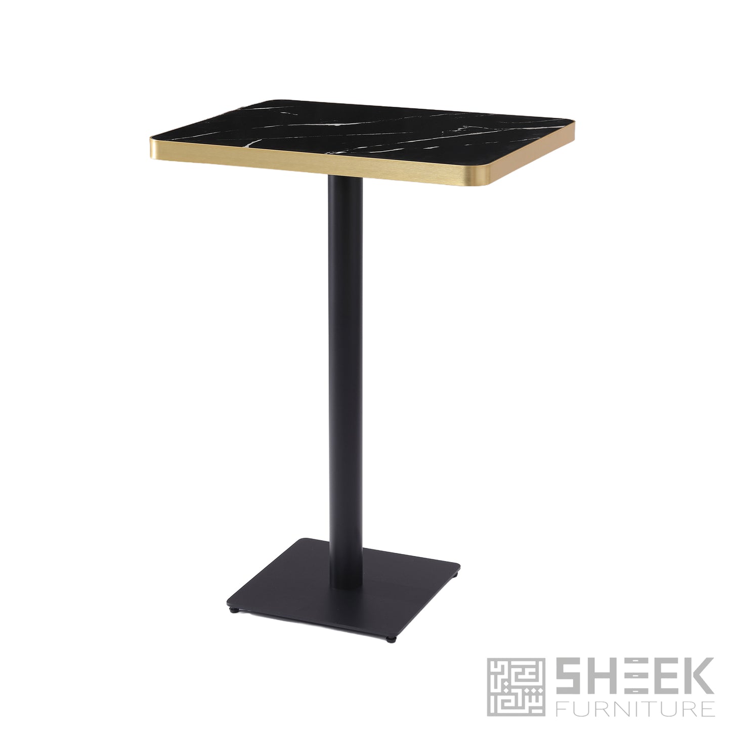 Rhea Dining Table – Midnight Black Sintered Stone - 24 x 30