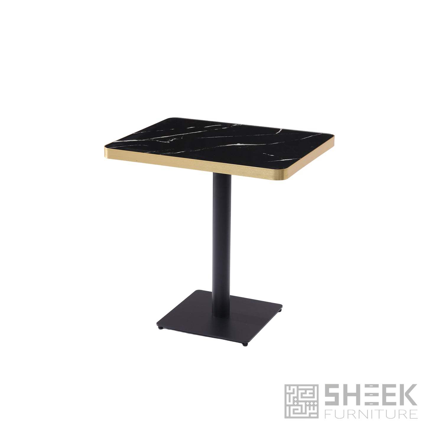 Rhea Dining Table – Midnight Black Sintered Stone - 24 x 30