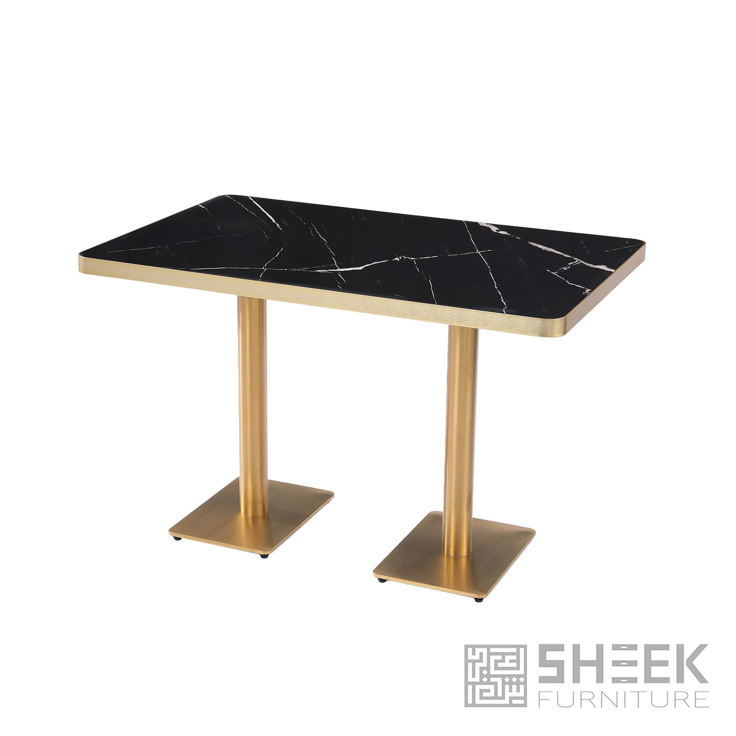 Rhea Dining Table – Midnight Black Sintered Stone - 48 x 30