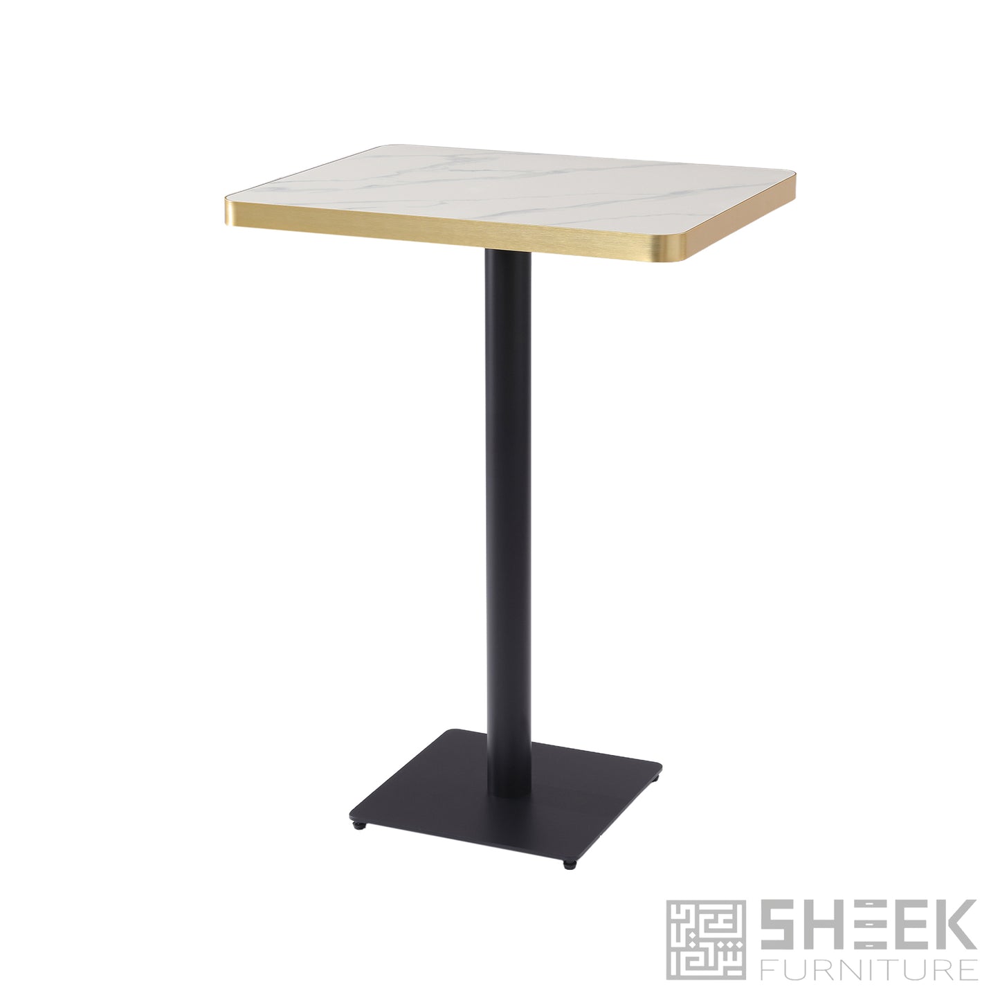 Rhea Dining Table – Calacatta White Sintered Stone - 24 x 30