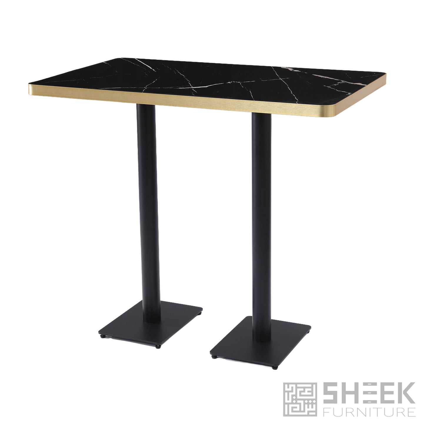 Rhea Dining Table – Midnight Black Sintered Stone - 48 x 30