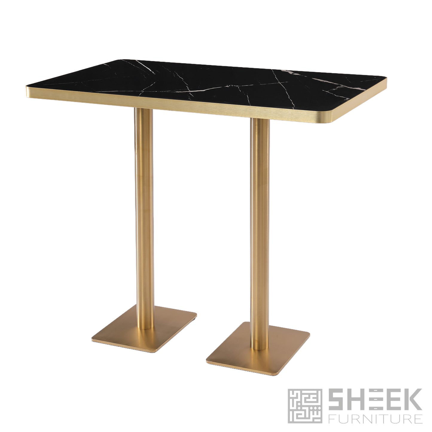 Rhea Dining Table – Midnight Black Sintered Stone - 48 x 30