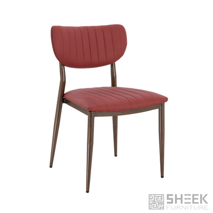 Atlas Stack Chair – Wine Red